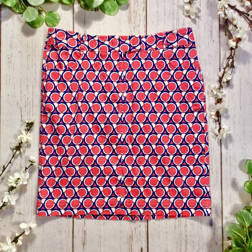 Van Heusen Geometric Circle Print Mini Skirt
